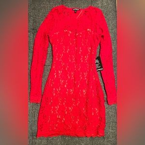 NEW Red lace dress size XS from Express.